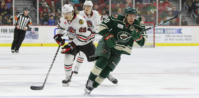 IOWA WILD FALLS TO ROCKFORD ICEHOGS 6-3