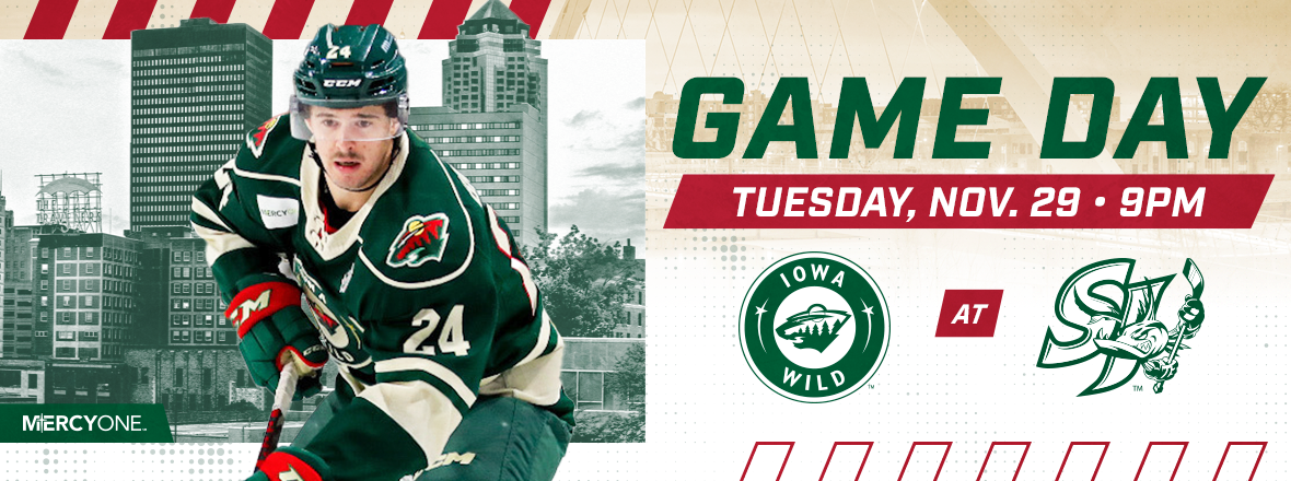 GAME PREVIEW: IOWA WILD AT SAN JOSE BARRACUDA