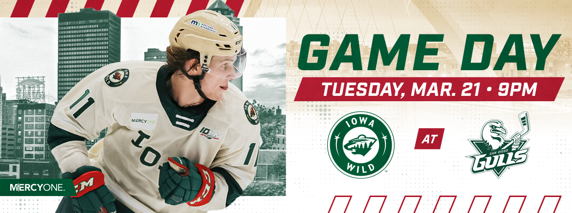 GAME PREVIEW: IOWA WILD AT SAN DIEGO GULLS