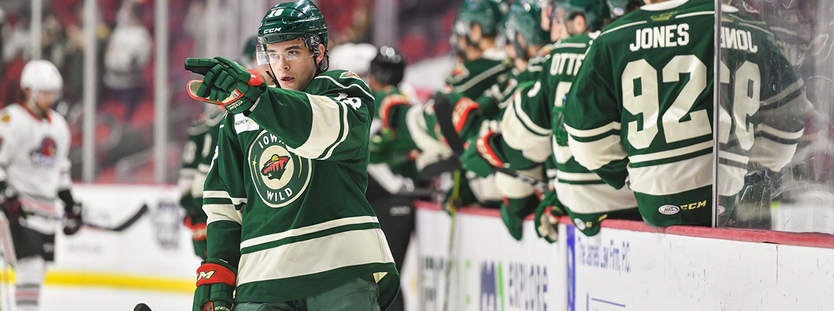 WILD CRUISE PAST ICEHOGS 4-1 FOR SIXTH WIN IN EIGHT GAMES