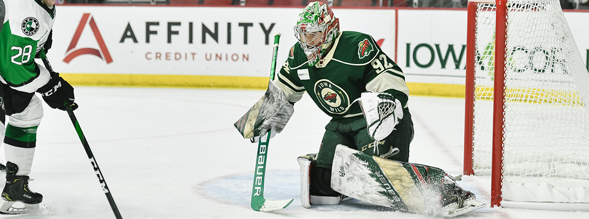 GOALTENDER HUNTER JONES AWARDED CCM/AHL PLAYER OF THE WEEK