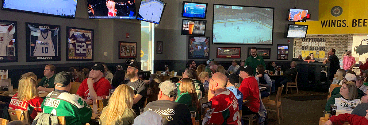 WILD SEE STANDING-ROOM ONLY CROWDS AT PLAYOFF WATCH PARTIES