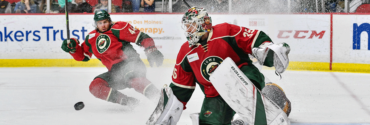 IOWA WILD GOALTENDER ANDREW HAMMOND NAMED CCM/AHL PLAYER OF THE WEEK