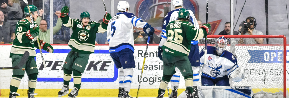 IOWA WILD EARNS TWO POINTS IN 4-3 VICTORY AGAINST MANITOBA