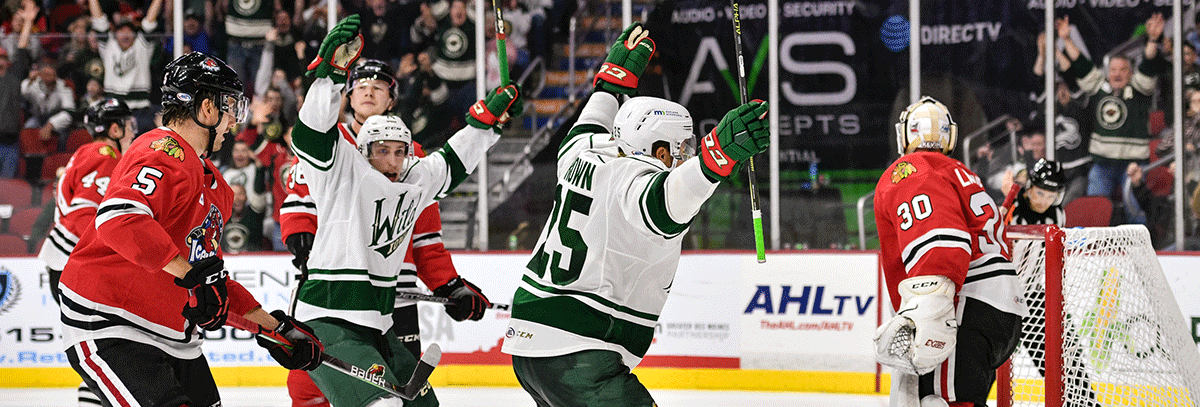 WILD STUN ICEHOGS IN 3-2 WIN ON OPENING NIGHT