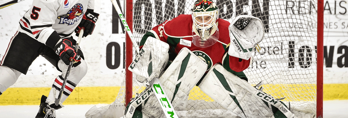 KAHKONEN SHINES AS WILD SHUTS OUT ROCKFORD 3-0