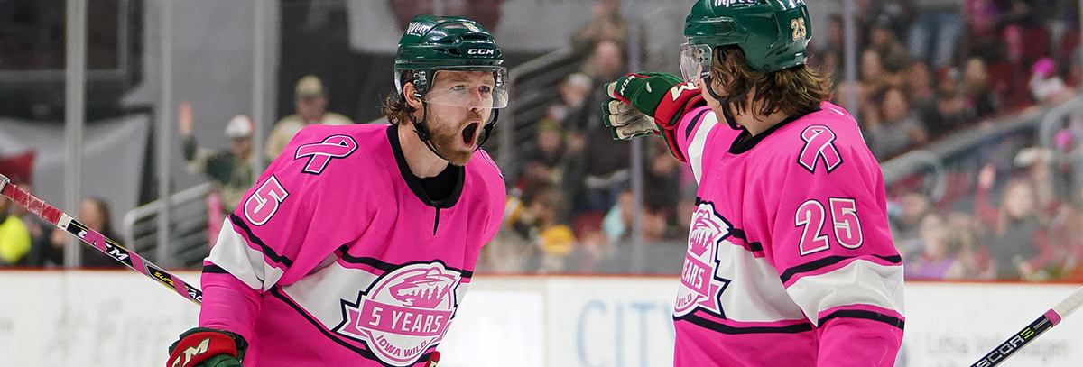 WILD EARNS 2-1 VICTORY IN TEAM’S PINK IN THE RINK GAME