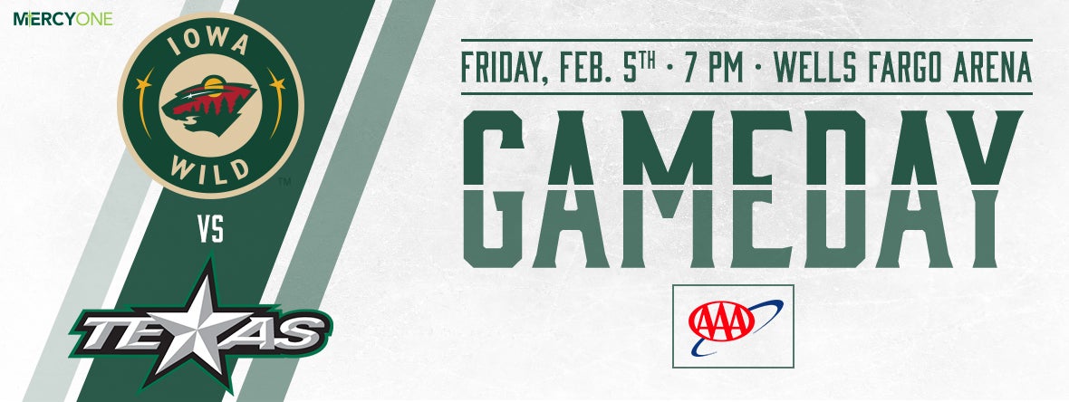 GAME PREVIEW - IOWA WILD VS. TEXAS STARS