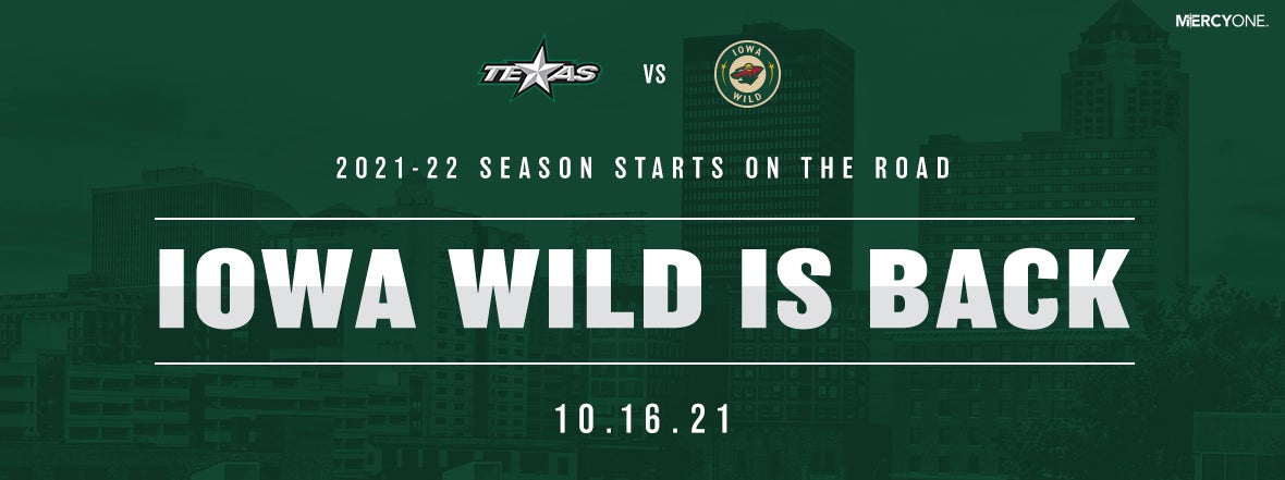 IOWA WILD ANNOUNCES 2021-22 SEASON OPENER