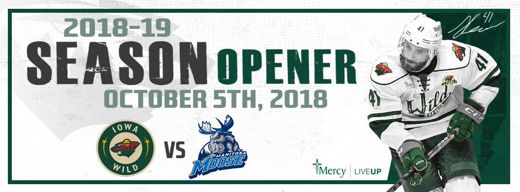 IOWA WILD ANNOUNCES 2018-19 HOME OPENER