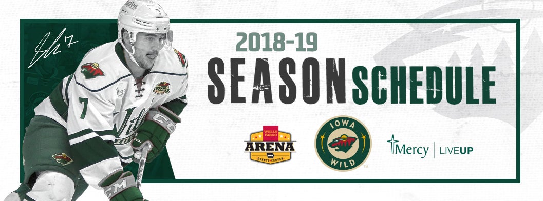 IOWA WILD ANNOUNCES FULL 2018-19 SCHEDULE