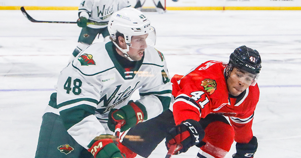 WALKER AND WILD KICK OFF PRESEASON WITH 2-1 OVERTIME VICTORY OVER ICEHOGS thumb