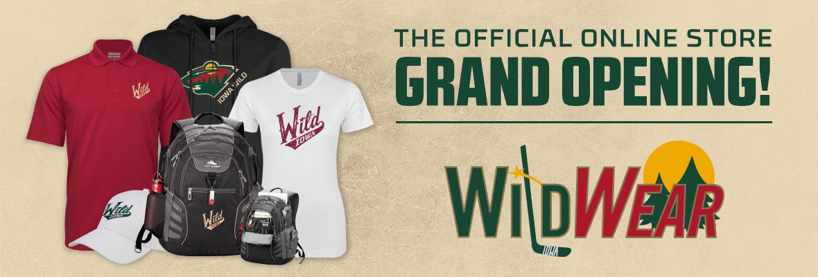 IOWA WILD ANNOUNCES GRAND OPENING FOR WILDWEAR.COM