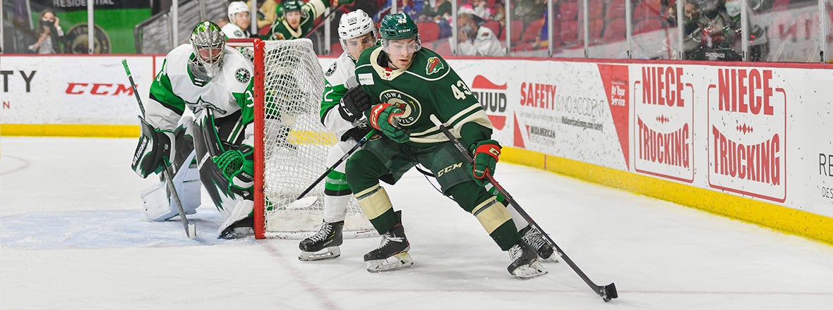 MINNESOTA WILD RECALLS FORWARD CONNOR DEWAR FROM IOWA