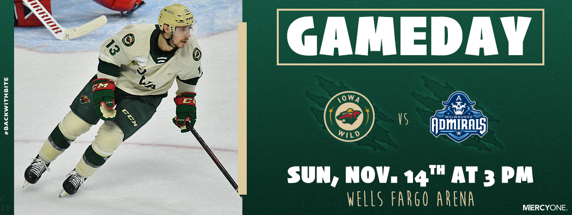 GAMEDAY PREVIEW - IOWA WILD VS MILWAUKEE ADMIRALS