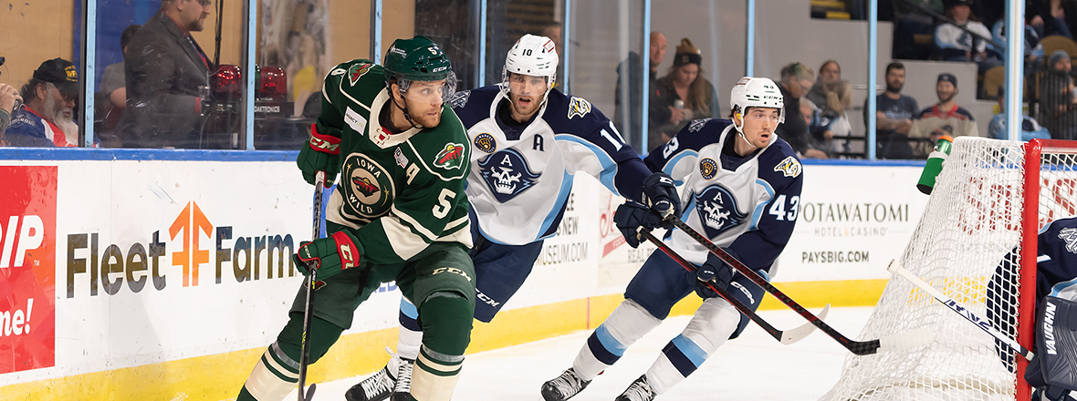 MILNE SCORES FIRST PRO GOAL, WILD SINK ADMIRALS 4-3