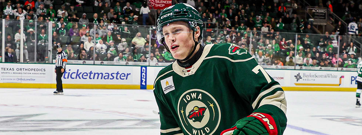 MINNESOTA WILD RECALLS FORWARD RIEGER LORENZ FROM IOWA
