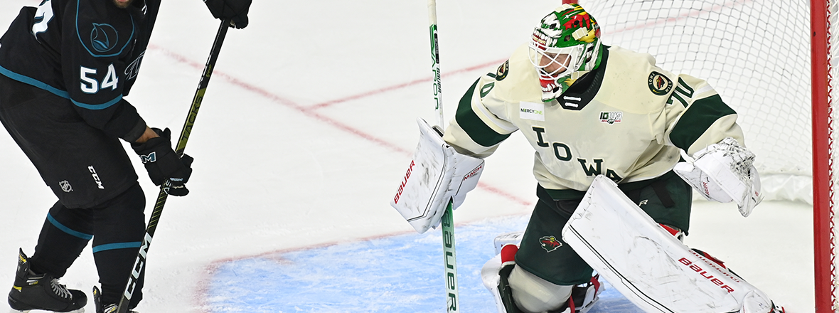 MINNESOTA WILD RECALLS GOALIE ZANE MCINTYRE FROM IOWA