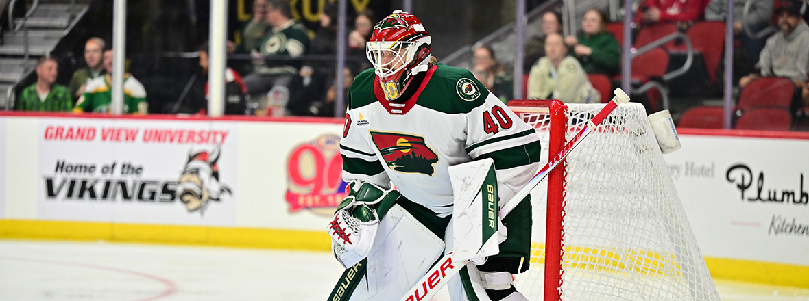 IOWA WILD AND CAL PETERSEN ANNOUNCE “GOALIES GIVE BACK” INITIATIVE