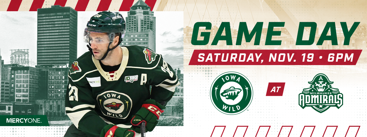 GAME PREVIEW: IOWA WILD AT MILWAUKEE ADMIRALS