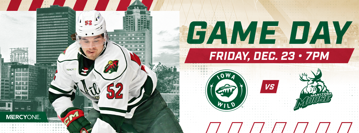 GAME PREVIEW: IOWA WILD VS. MANITOBA MOOSE