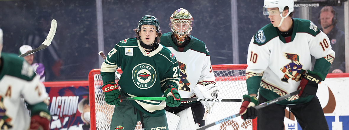 THREE-GOAL THIRD EARNS IOWA POINT IN 5-4 OT DEFEAT