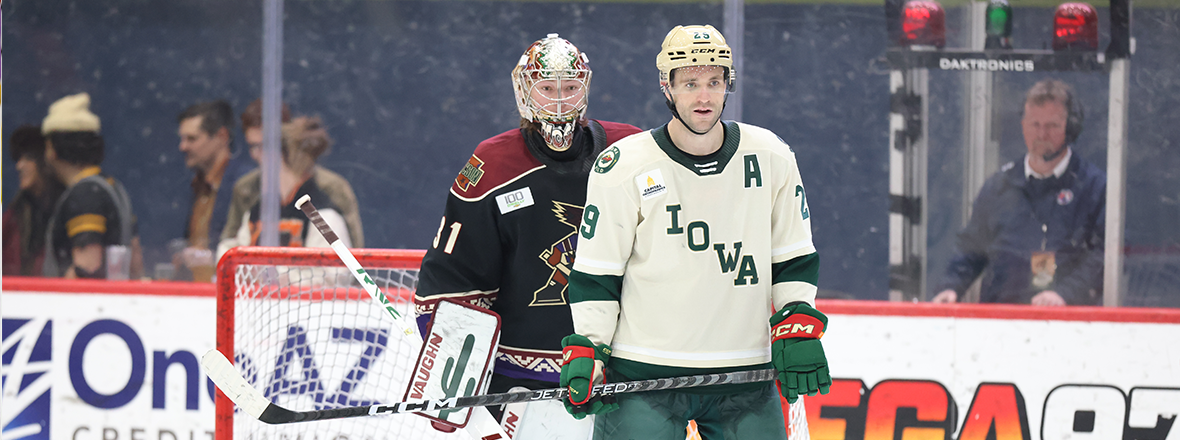 DOAN’S TWO GOALS SINK IOWA IN 3-1 LOSS AT TUCSON