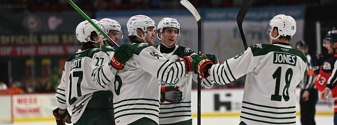 THREE-GOAL FIRST PERIOD POWERS IOWA TO 3-2 WIN