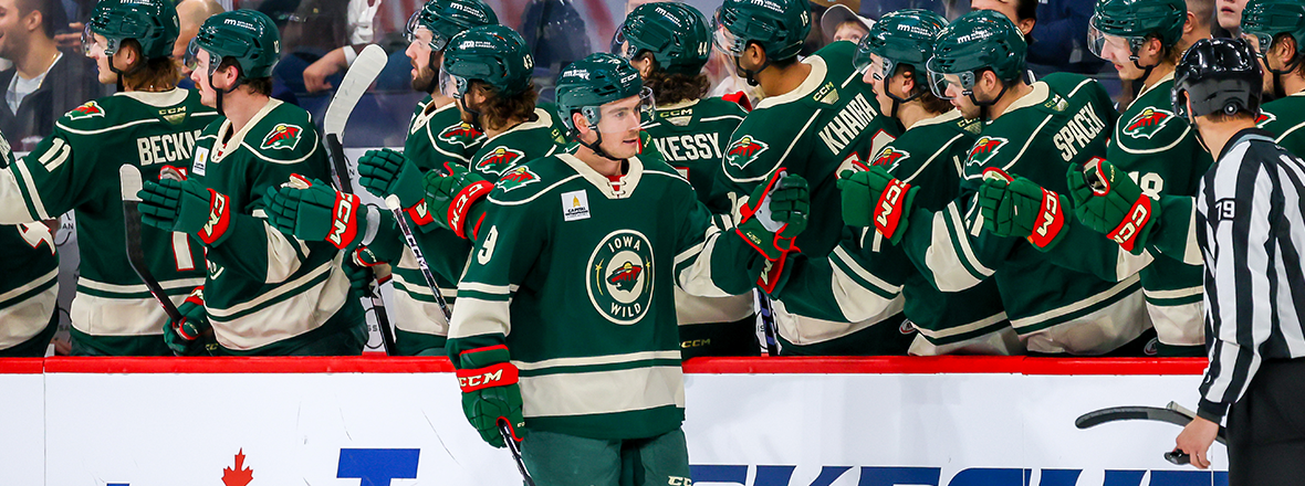 WILD PICK UP FIRST WIN IN 4-2 VICTORY AT MANITOBA