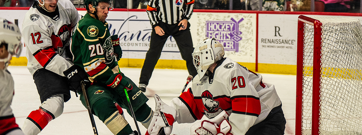 IOWA SHUT OUT 2-0 BY CHARLOTTE