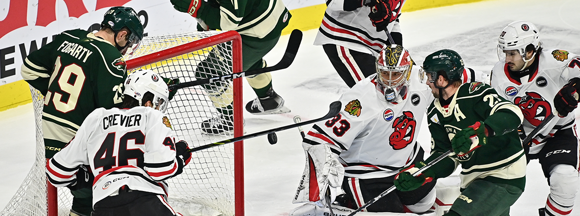 IOWA’S FOUR-GAME POINT STREAK SNAPPED IN 3-1 LOSS TO ROCKFORD