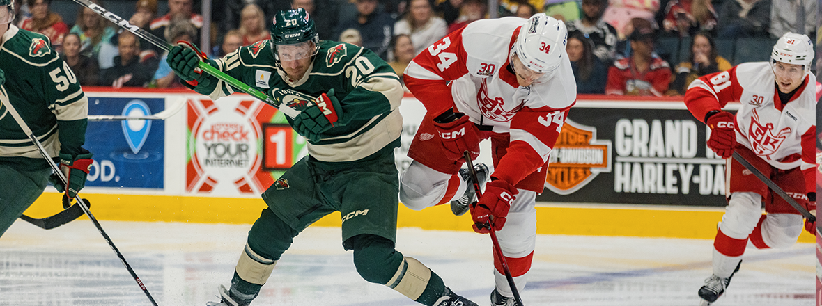 IOWA OPENS WEEKEND SET AT GRAND RAPIDS WITH 3-2 LOSS 