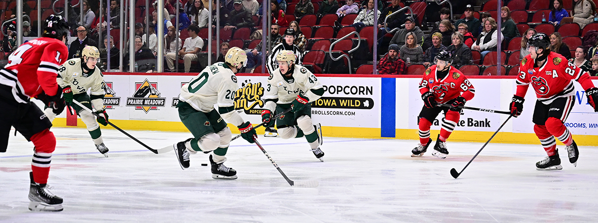 ROCKFORD EDGES IOWA IN NARROW 3-2 LOSS