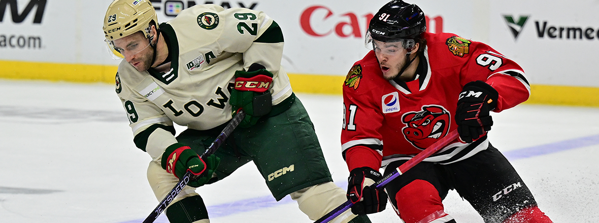 ICEHOGS SCORE FOUR STRAIGHT, HAND WILD 7-4 LOSS