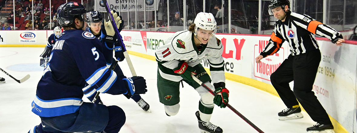 MOOSE HOLD OFF WILD IN 4-3 DEFEAT