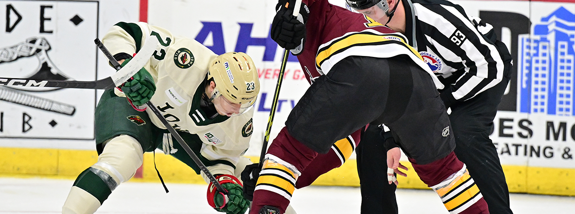 IOWA WILD FALL 4-0 TO CHICAGO WOLVES