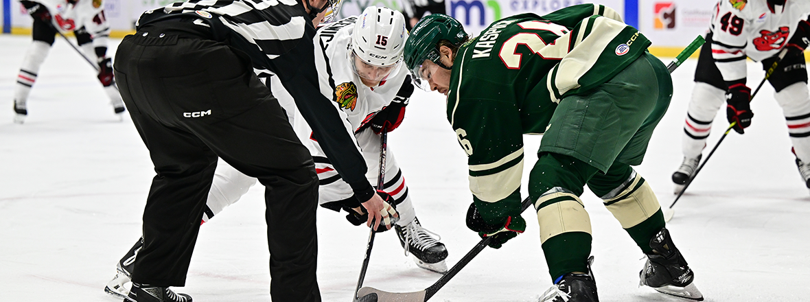 WILD FALL 3-1 TO ICEHOGS
