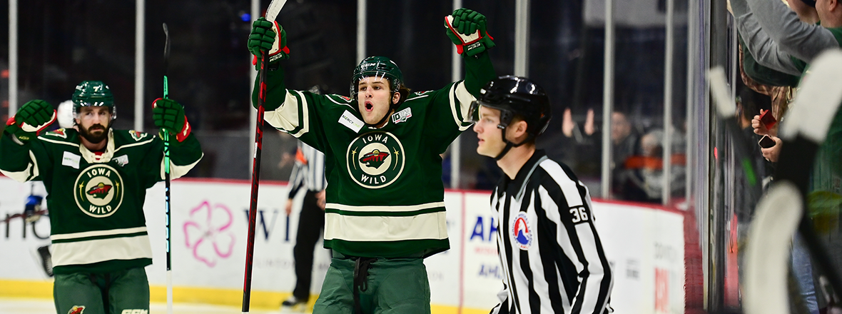 WILD WIN FOURTH STRAIGHT, BEAT MOOSE 5-2