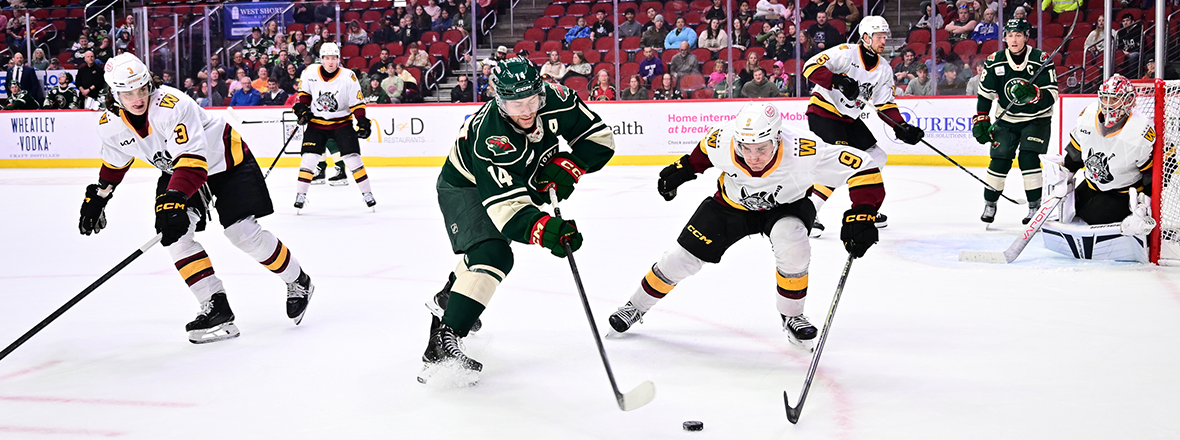 IOWA EARNS POINT IN 4-3 SHOOTOUT LOSS TO CHICAGO 