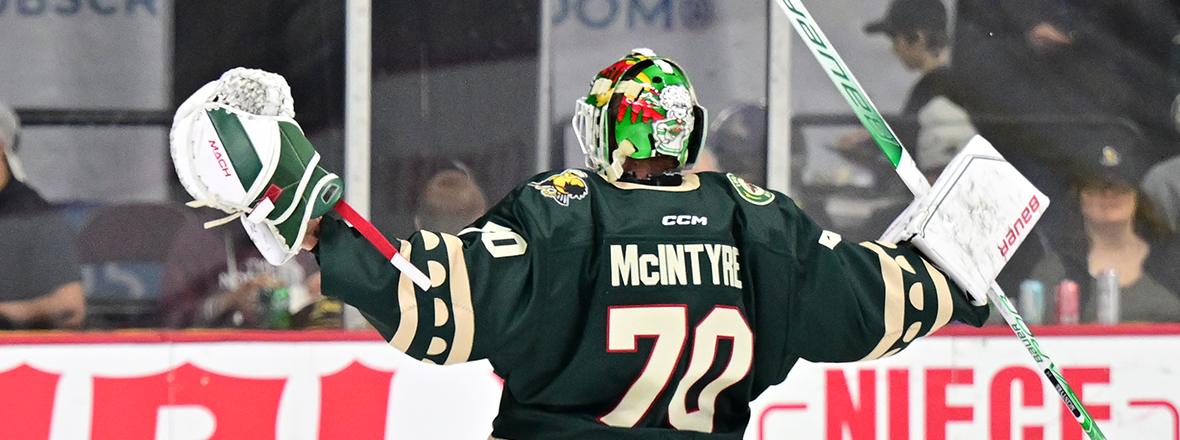 MCINTYRE, WILD SHUT OUT GRIFFINS 3-0