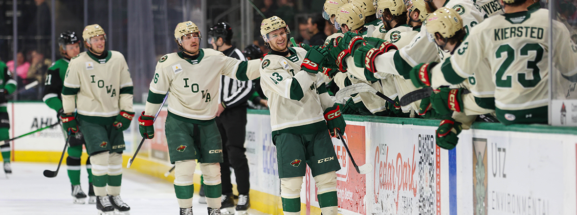 IOWA STAVES OFF TEXAS RALLY, TAKES 5-2 ROAD WIN